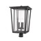 Z-Lite Seoul 3 Light Outdoor Post Mount Fixture, Oil Rubbed Bronze & Clear 571PHXLR-ORB - alternate 3